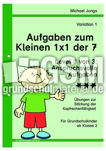 Aufgaben 1x1 der 7 - Level 3 - Variation 1 d.pdf